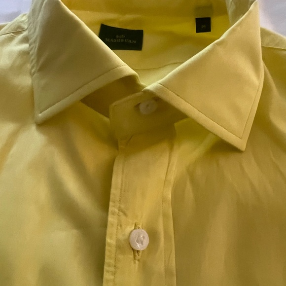 Sid Mashburn yellow long sleeve button down shirt. Medium - Picture 6 of 13